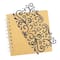 12 Pack: Black Glitter Swirl Stickers by Recollections™